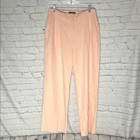 Express Pants - Express Pink Wide Leg Trousers Lightweight Relaxed Fit